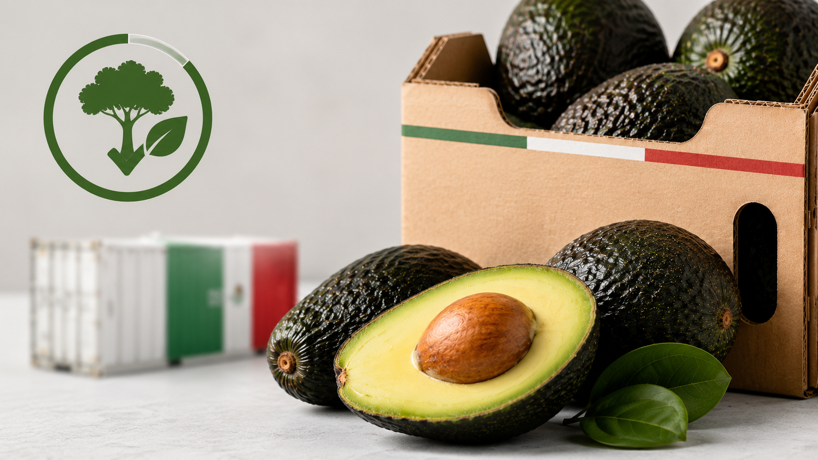 Aguacate mexicano de exportación al 90% de certificación