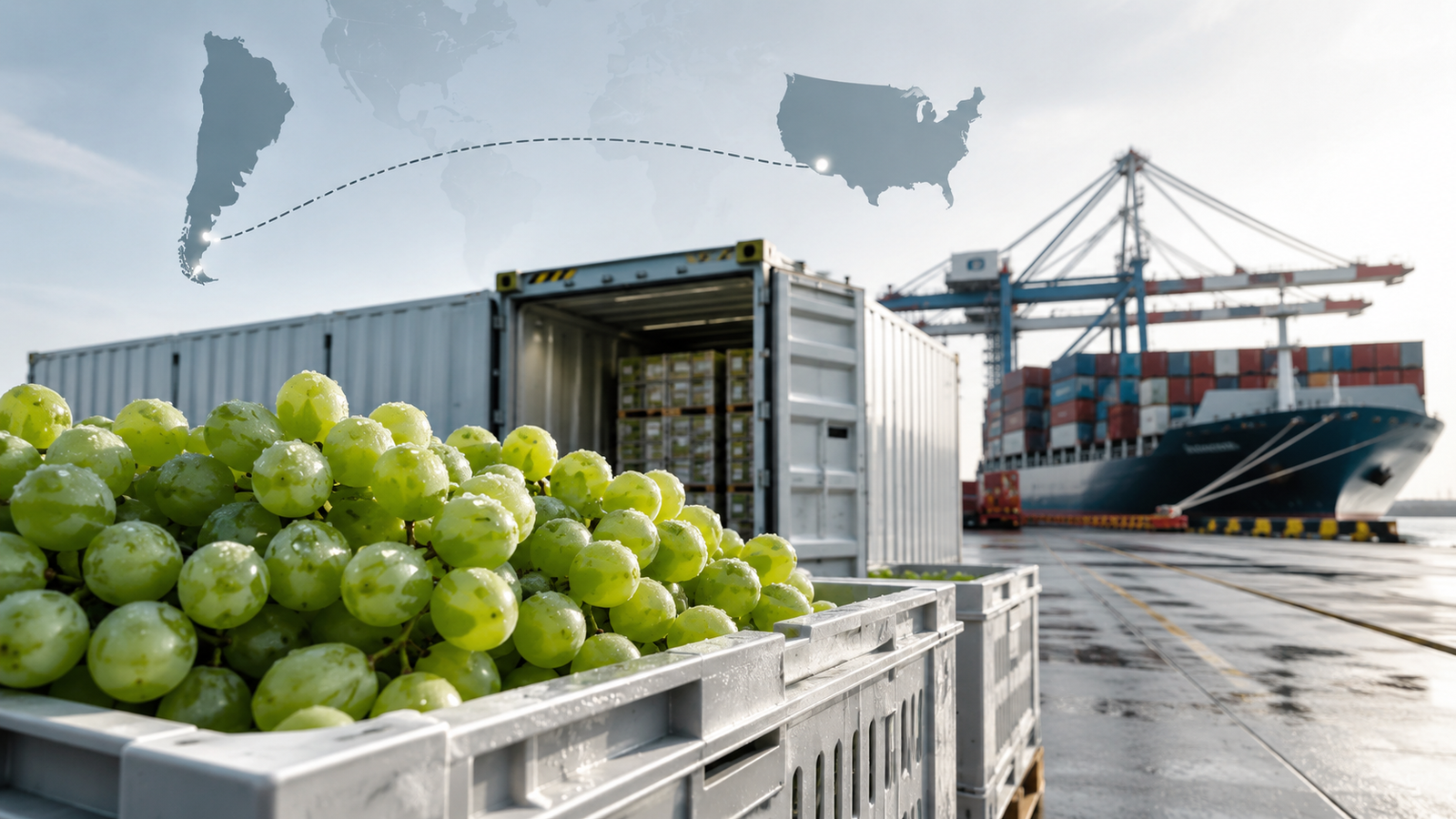 La apuesta de Maersk para agilizar la uva chilena a EE.UU.