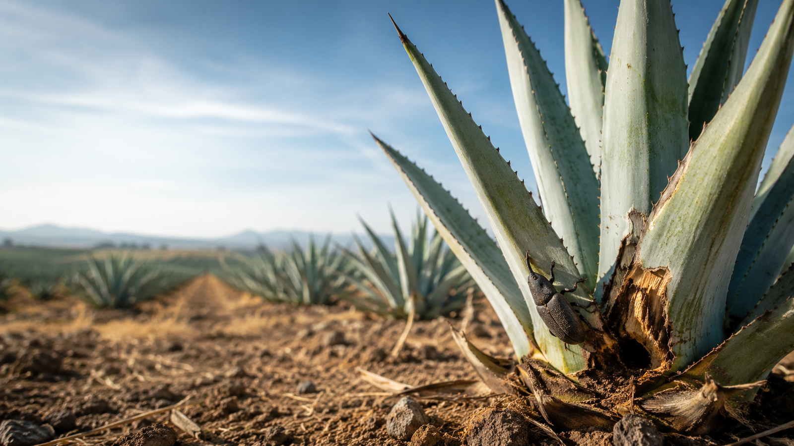Precios bajos del agave dejan la puerta abierta al picudo