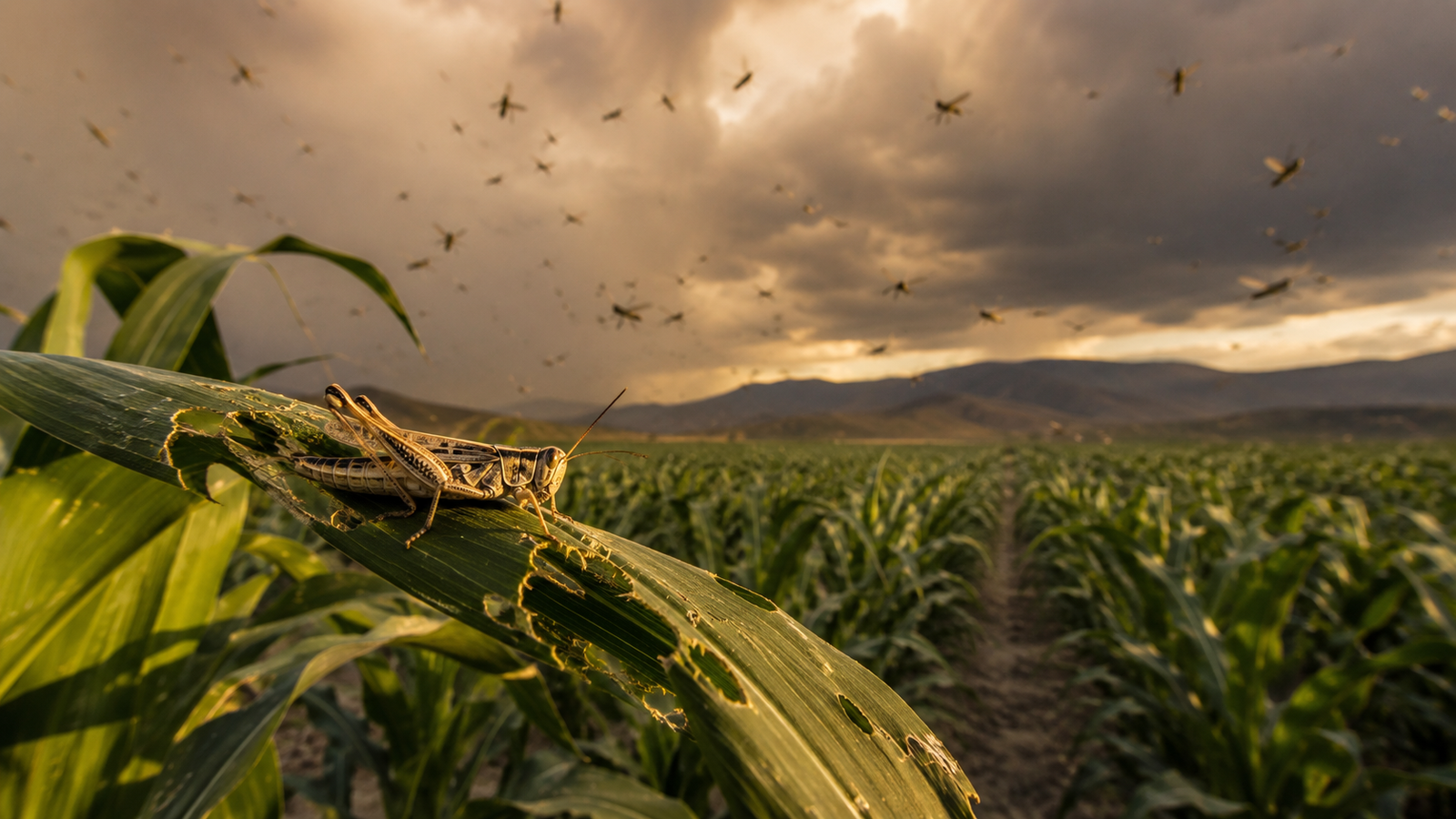 Alerta agrícola en México por la langosta voladora