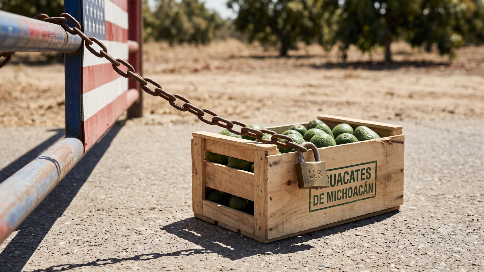 EE.UU. detiene a su personal y paraliza al aguacate