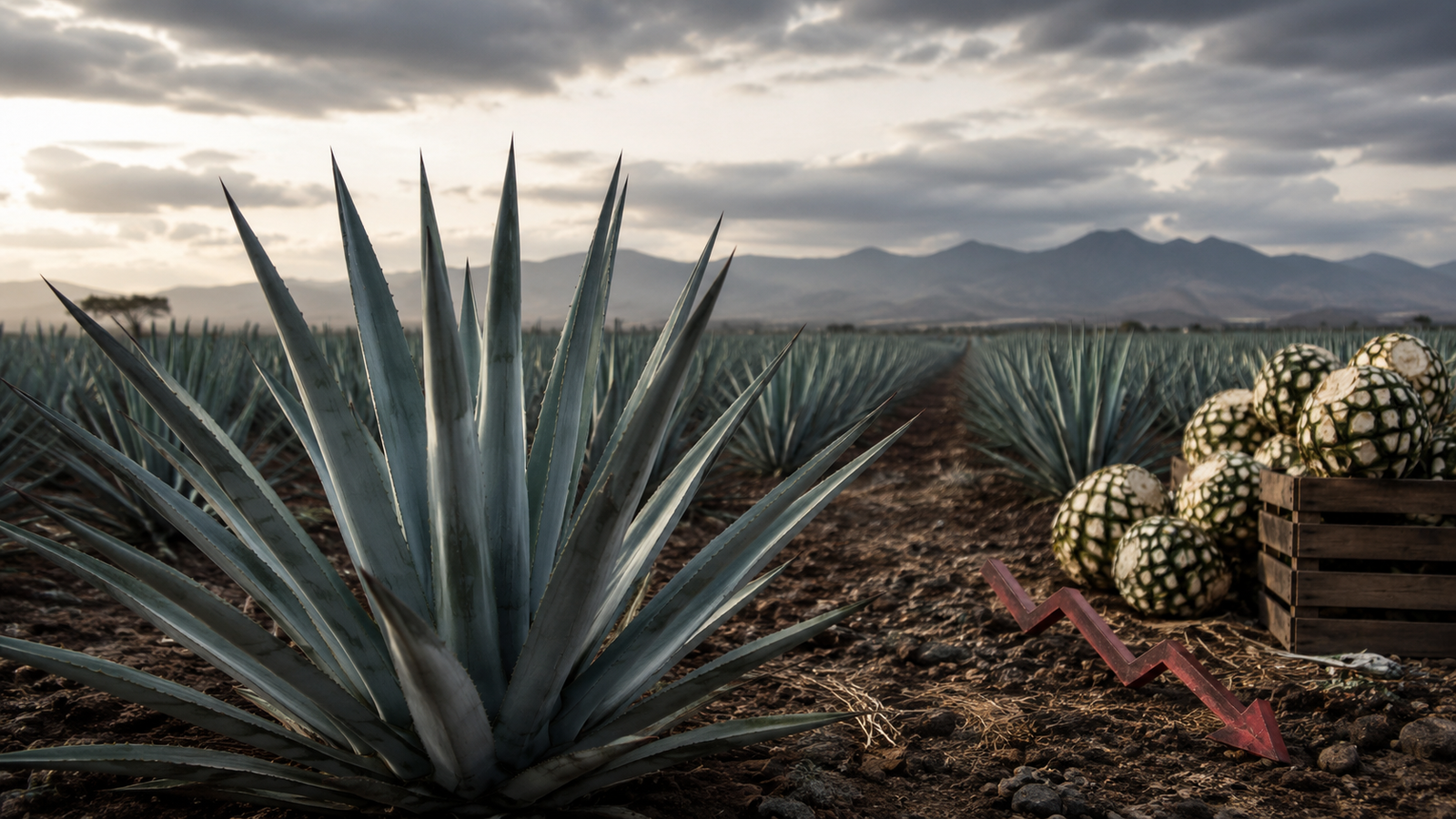 El agave mexicano produce más pero vale mucho menos
